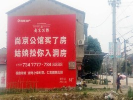  潜山墙体广告在乡镇、农村市场的媒体优势