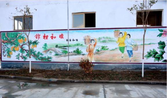 潜山乡镇文化墙 乡风文明焕发新活力